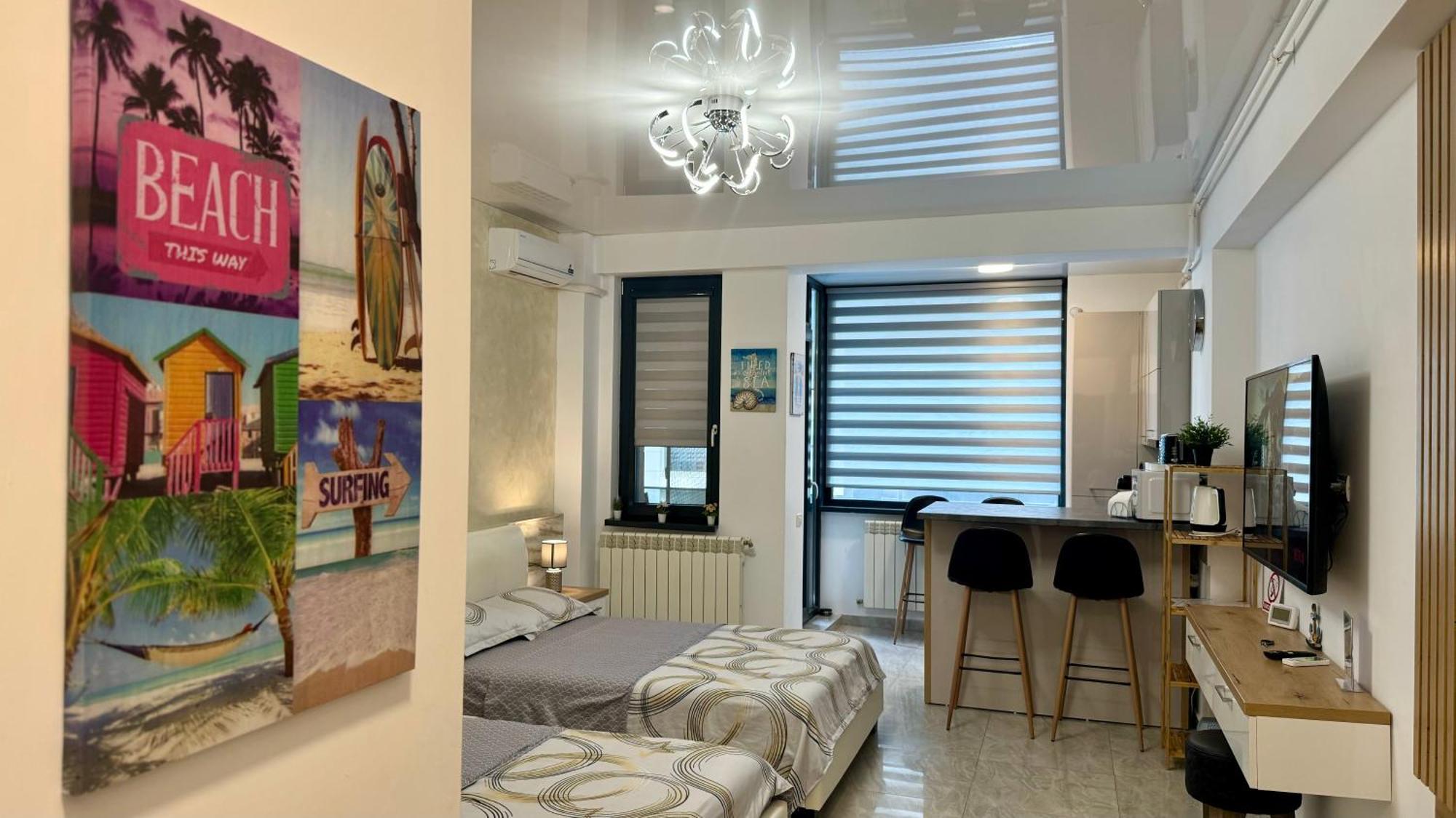Seaview Deluxe Double Studio - Beachfront Resort Năvodari Екстериор снимка
